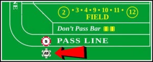 Pass Line Bet and Odds